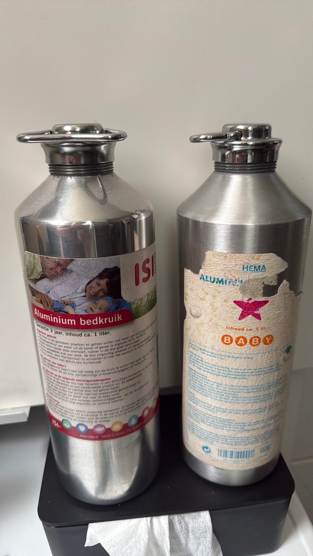 Aluminium bedkruik, Gebruikt, Overige typen, Ophalen of Verzenden, Hema