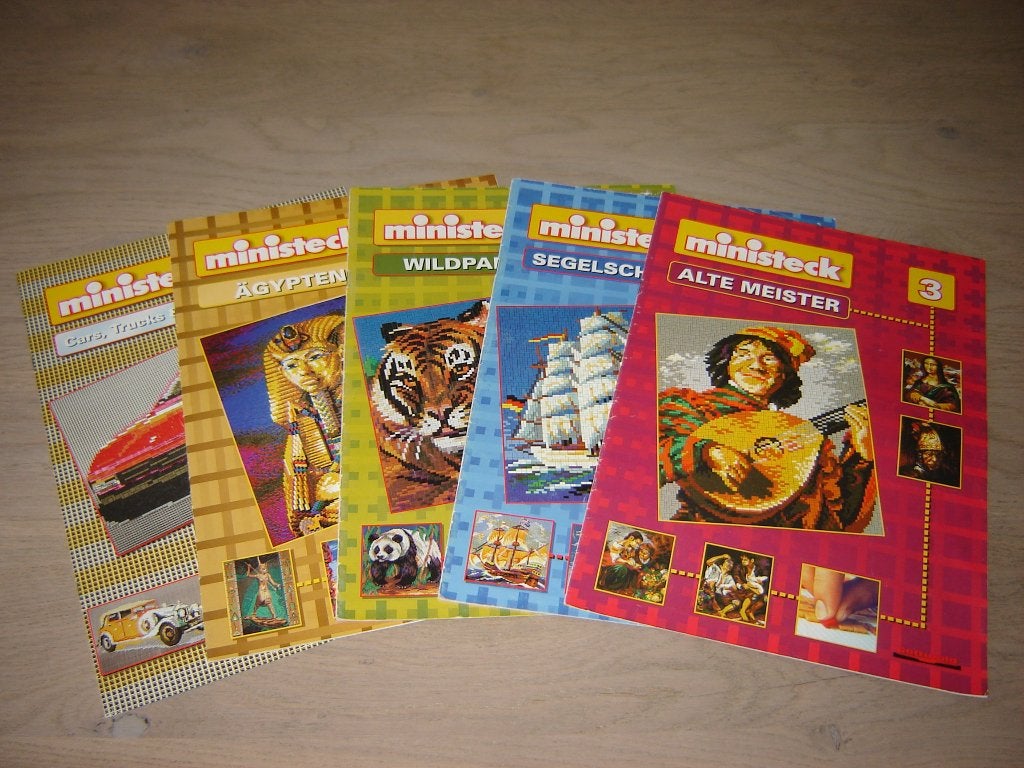 MINISTECK VOORBEELDBOEKJES (3) !!!!, Hobby en Vrije tijd, Ministeck, Ophalen of Verzenden, Zo goed als nieuw, Voorbeeldboek