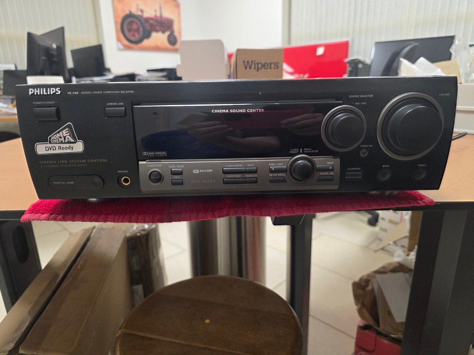 Philips FR760/00 Home Cinema Receiver - Goede Staat, Ophalen, Gebruikt, 120 watt of meer