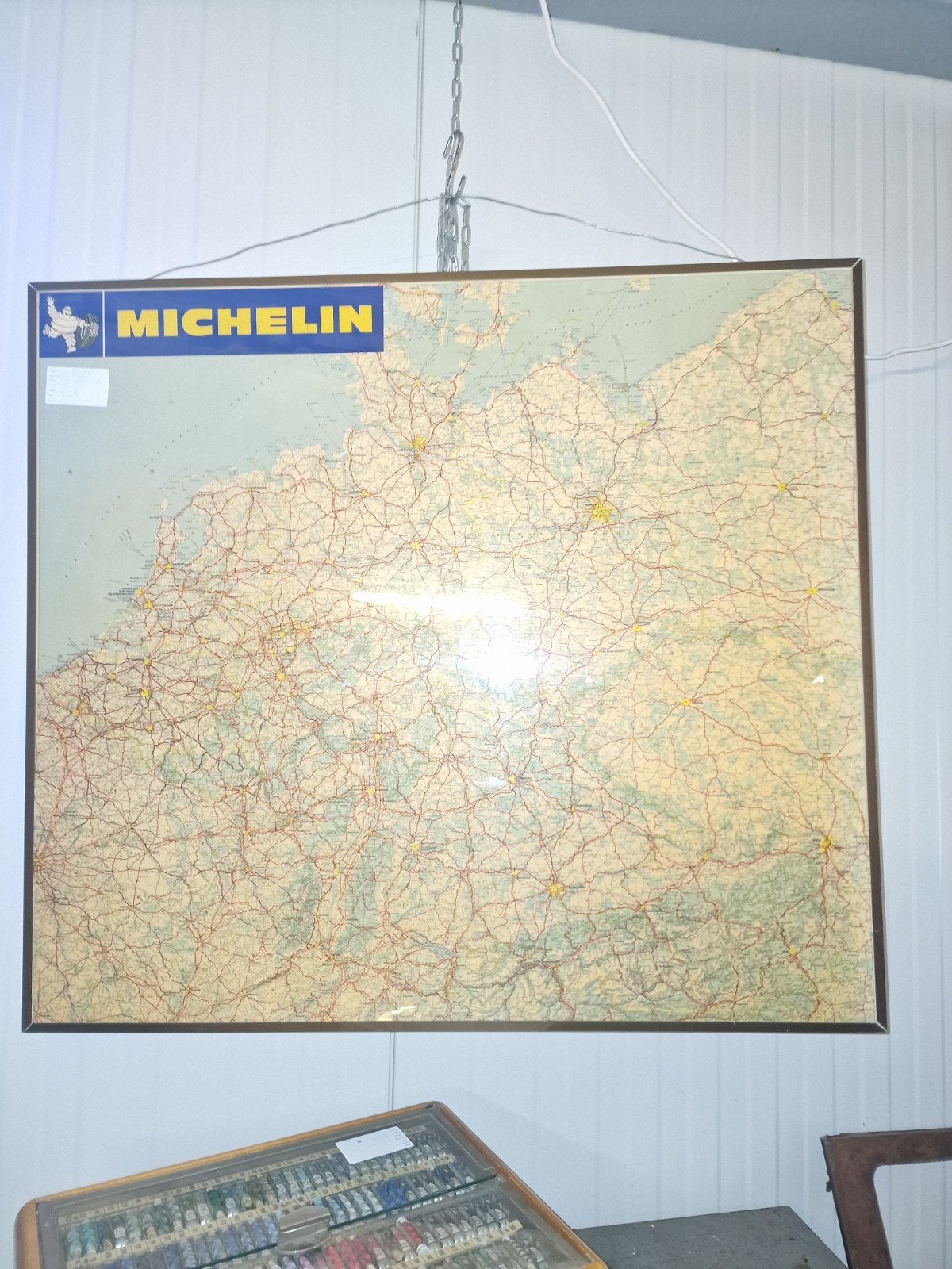 Michelin  wegenkaart van wegrestaurant, Ophalen, Gebruikt, Gebruiksvoorwerp