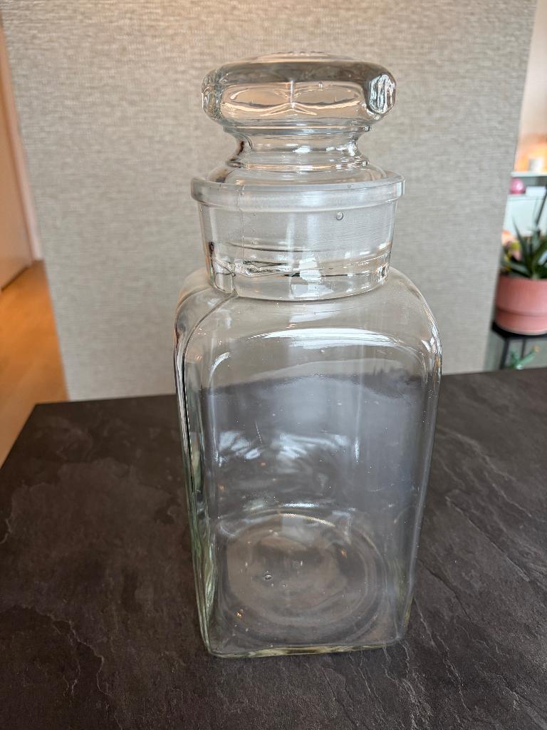 Antieke grote voorraadpot glas, Ophalen