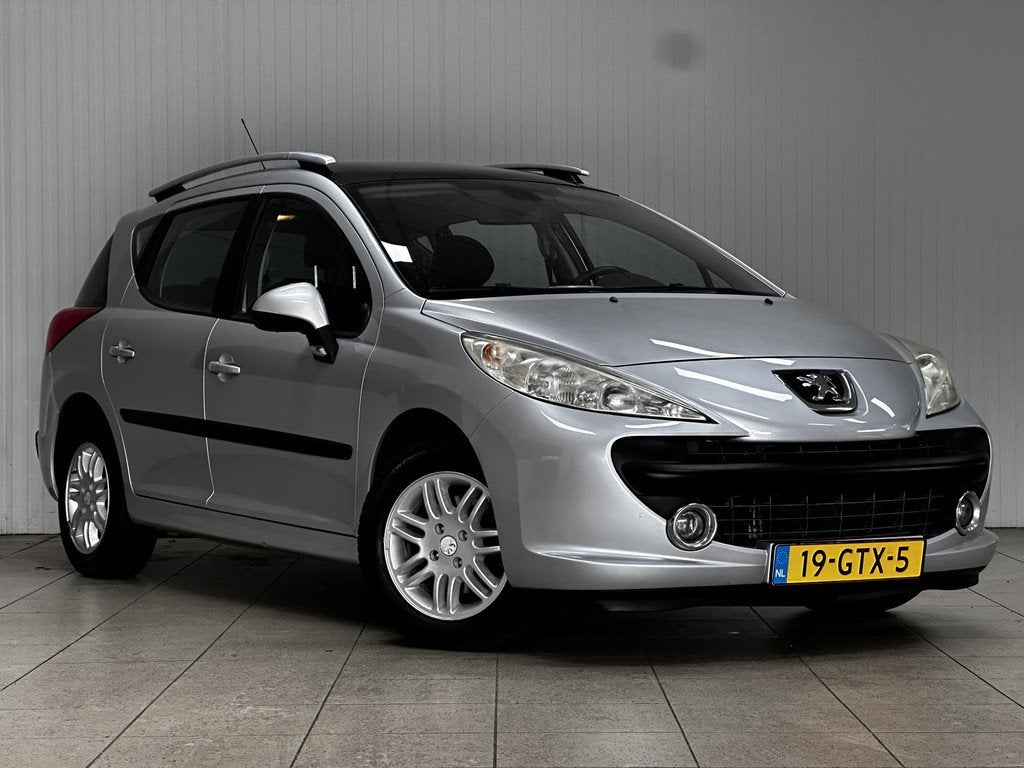 Peugeot 207 SW 1.6 VTi XS/ Panorama-Dak/ 15'' LMV/ Clima/ El, Auto's, Voorwielaandrijving, Stof, Gebruikt, Zwart