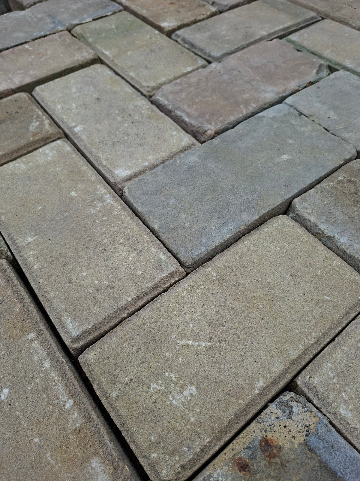 gebakken klinkers mix 65m2 platkei, Tuin en Terras, Ophalen, Gebruikt, Keramiek, Klinkers