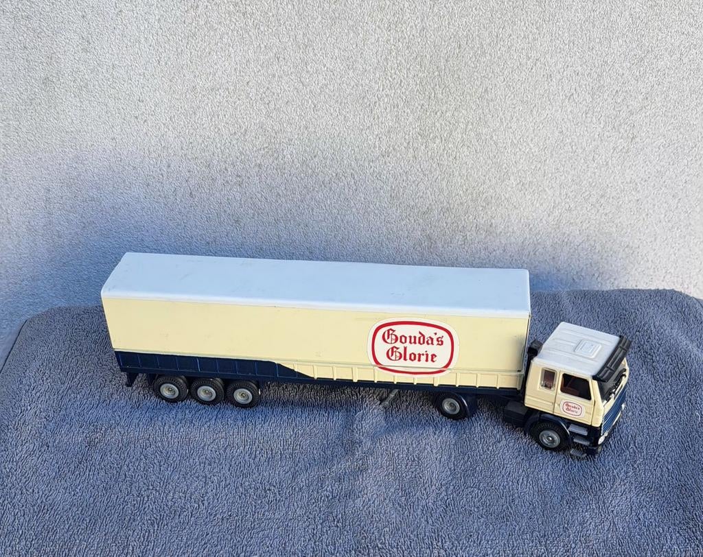 Scania 142H Gouda's Glorie Tekno model 1/50, Ophalen of Verzenden, Zo goed als nieuw, Bus of Vrachtwagen, Tekno