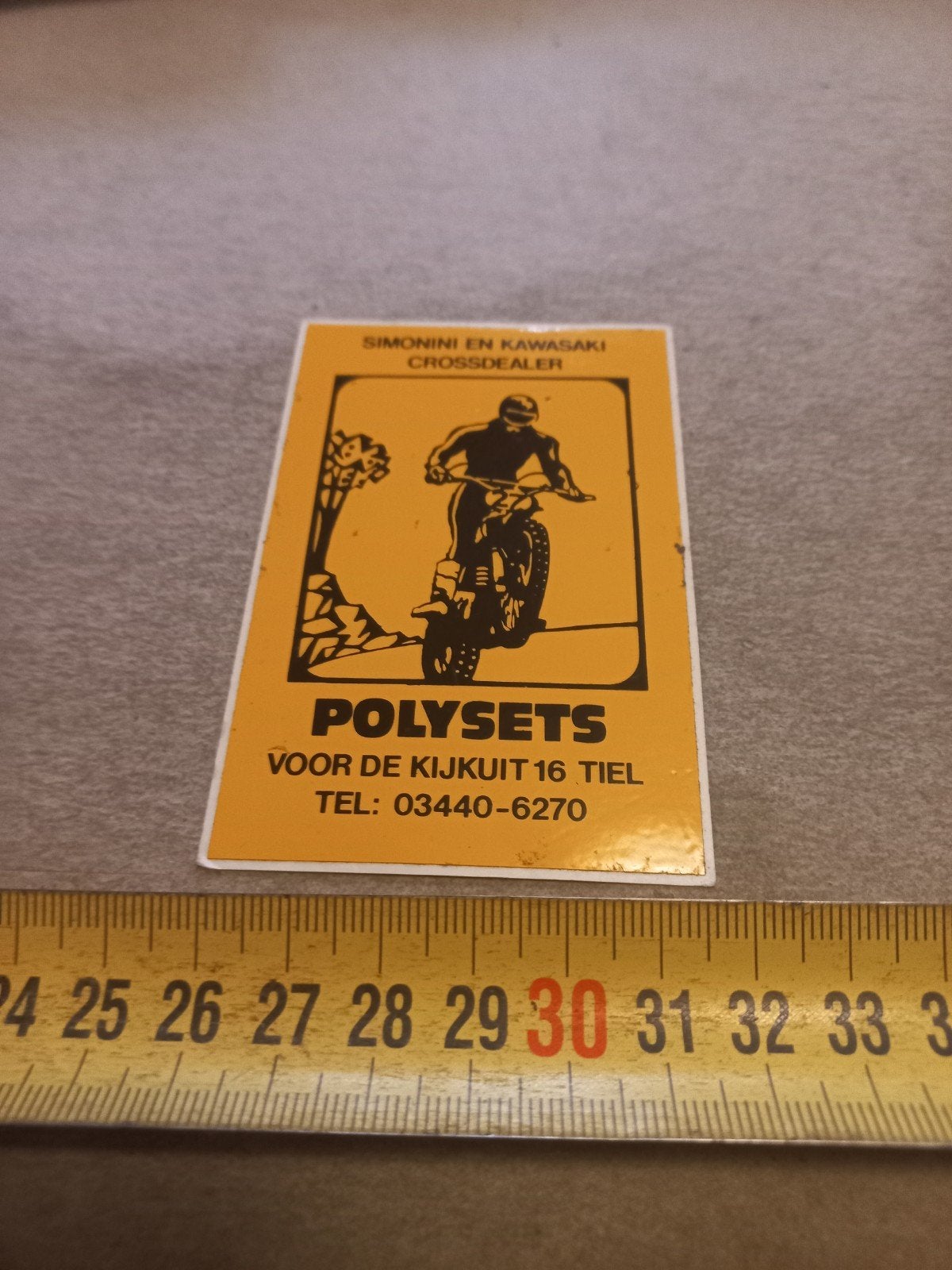Vintage Simonini Kawasaki Crossdealer Sticker, Ophalen of Verzenden