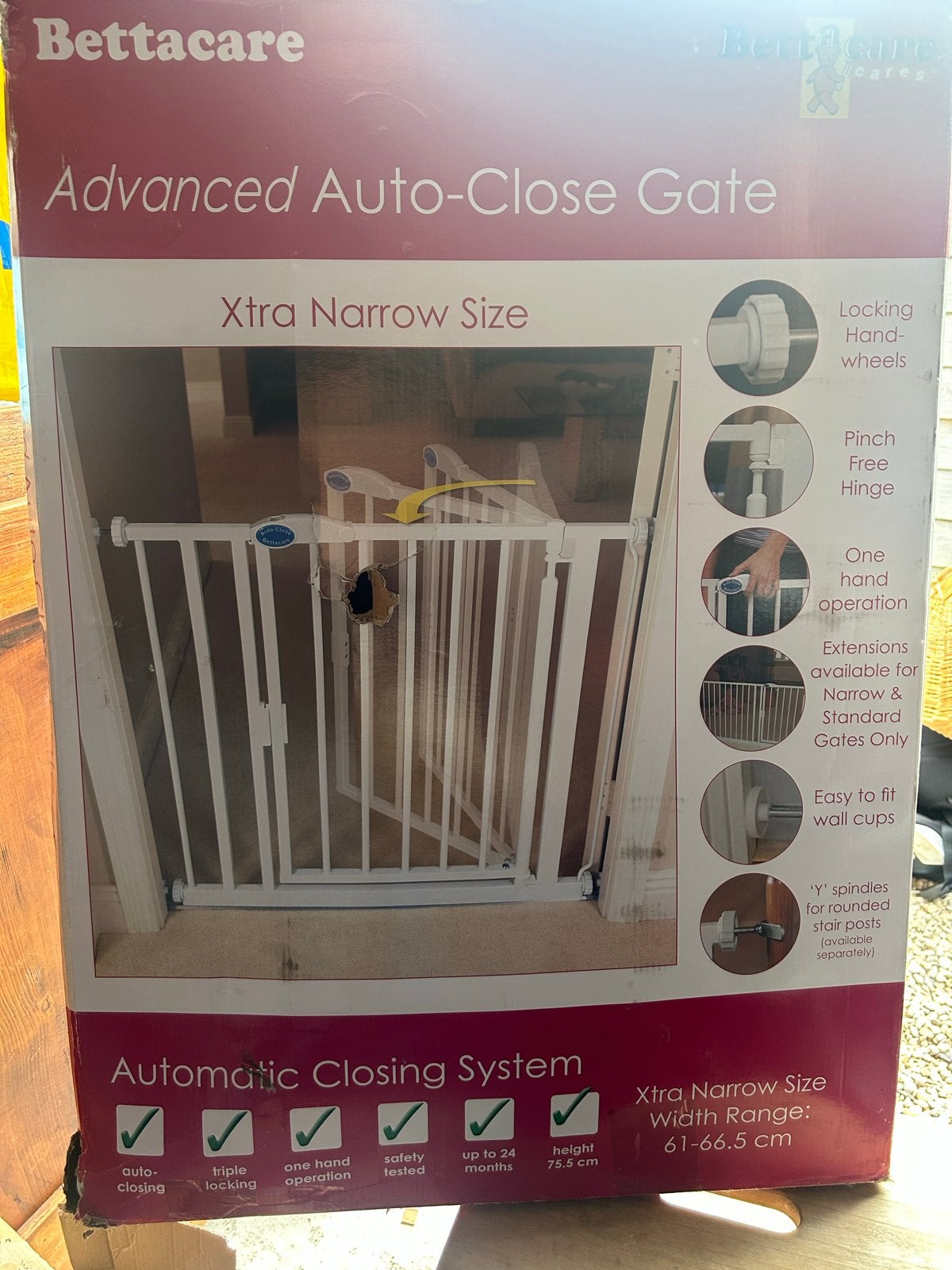 Bettacare Advanced Auto-Close Veiligheidshekje - Extra Smal, Ophalen, Gebruikt, Klemhekje, Metaal of IJzer