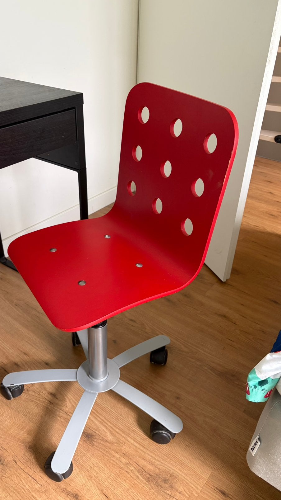 Kinderbureaustoel rood ikea, Ophalen, Gebruikt, Rood, Bureaustoel
