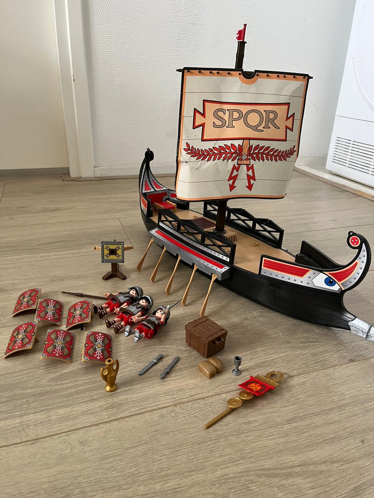 Playmobil Romeins Galeischip (5390), Ophalen of Verzenden, Zo goed als nieuw, Historisch, Boot/Schip