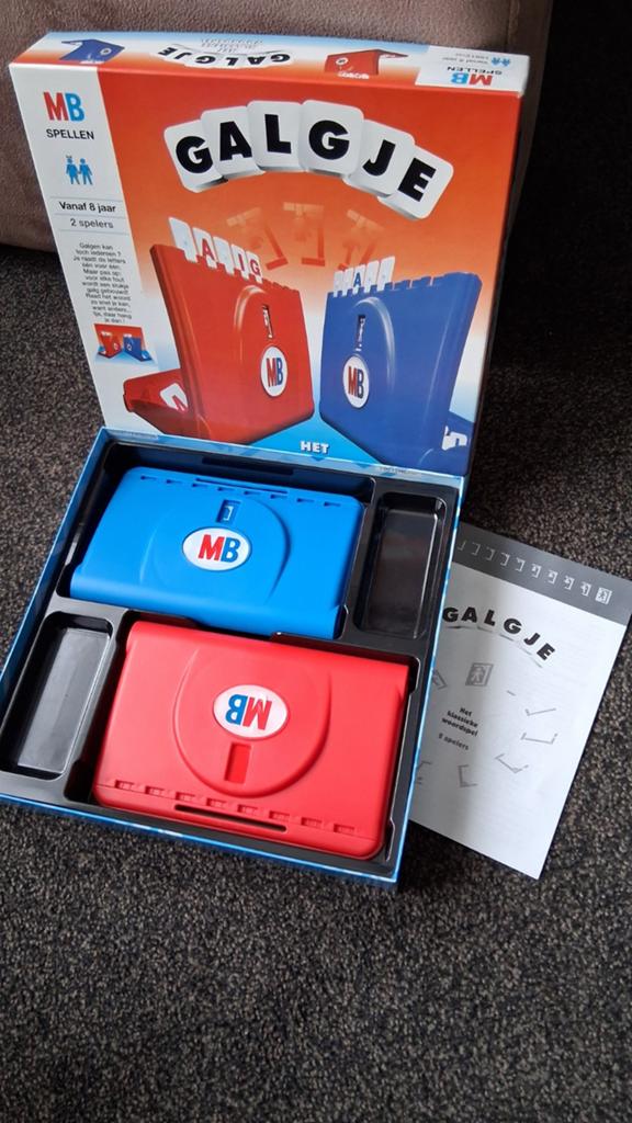 Galgje Bordspel van MB Spellen - Klassiek Woordspel, Een of twee spelers, Ophalen of Verzenden, Gebruikt, MB Spellen