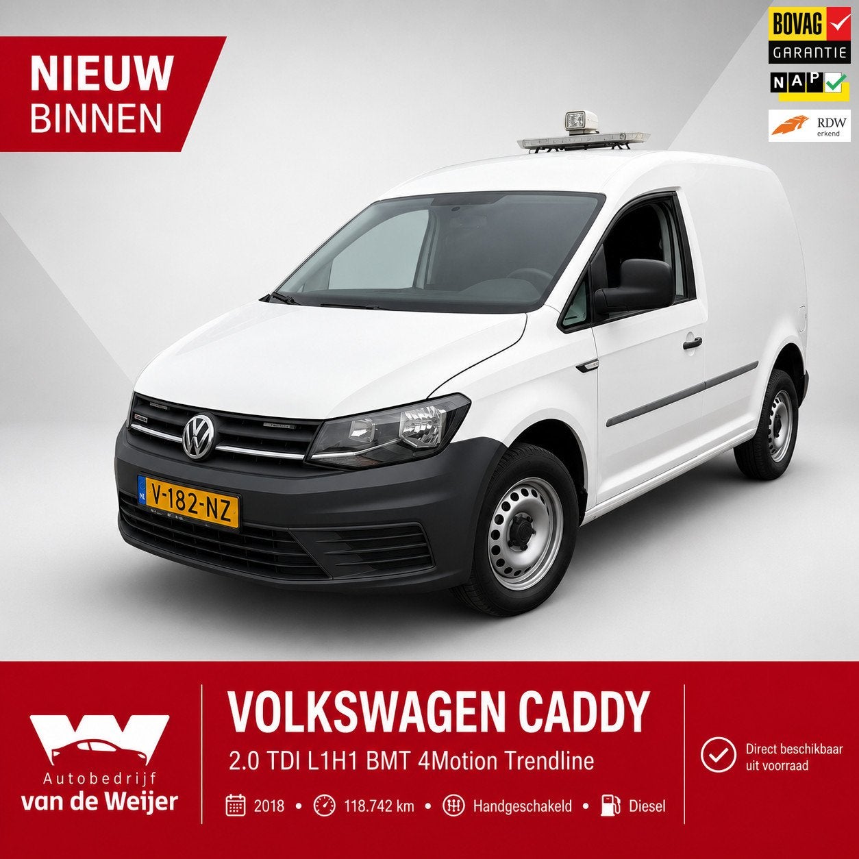 Volkswagen Caddy 2.0 TDI 4Motion 4x4 Camera Inrichting Zoekl, Stof, Gebruikt, 4 cilinders, Volkswagen