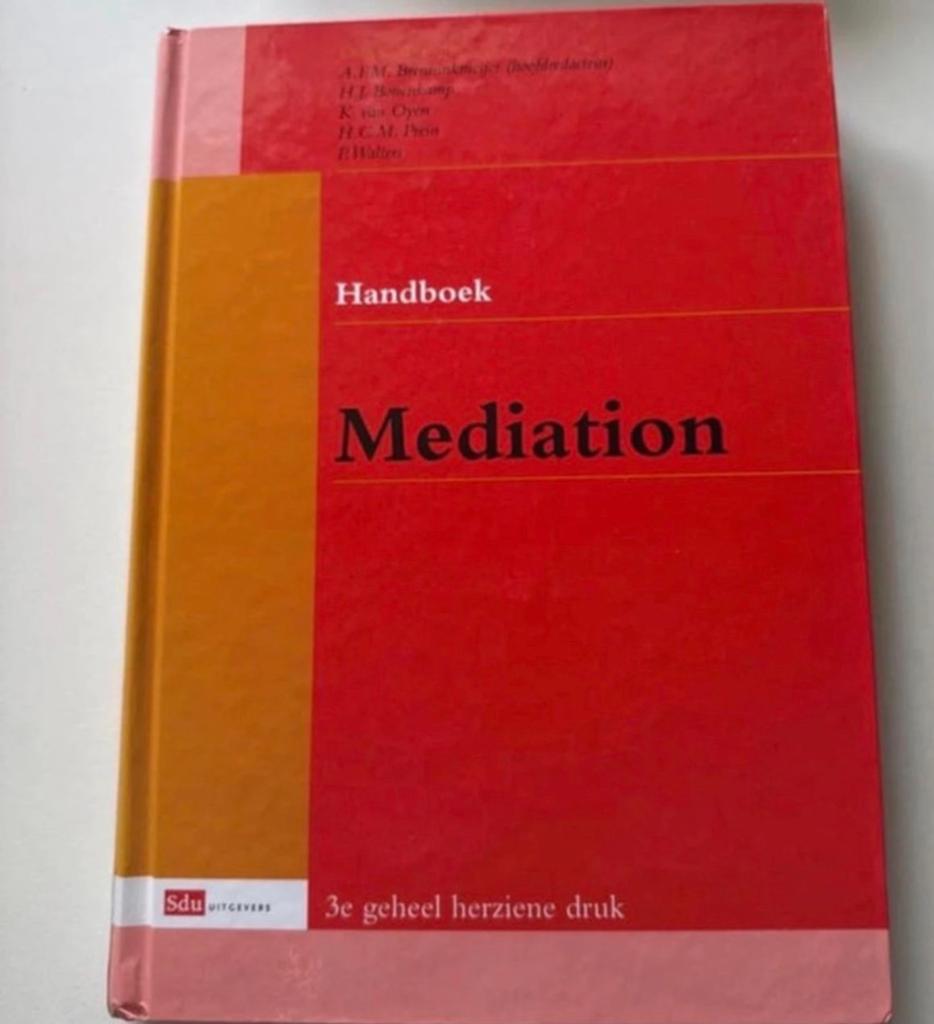 Handboek Mediation (3e druk) - Juridische naslagwerk, Boeken, Ophalen of Verzenden, Zo goed als nieuw