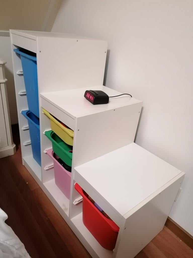 Trofast kast Ikea met Bakken, Ophalen, Zo goed als nieuw, 75 tot 100 cm, Minder dan 50 cm