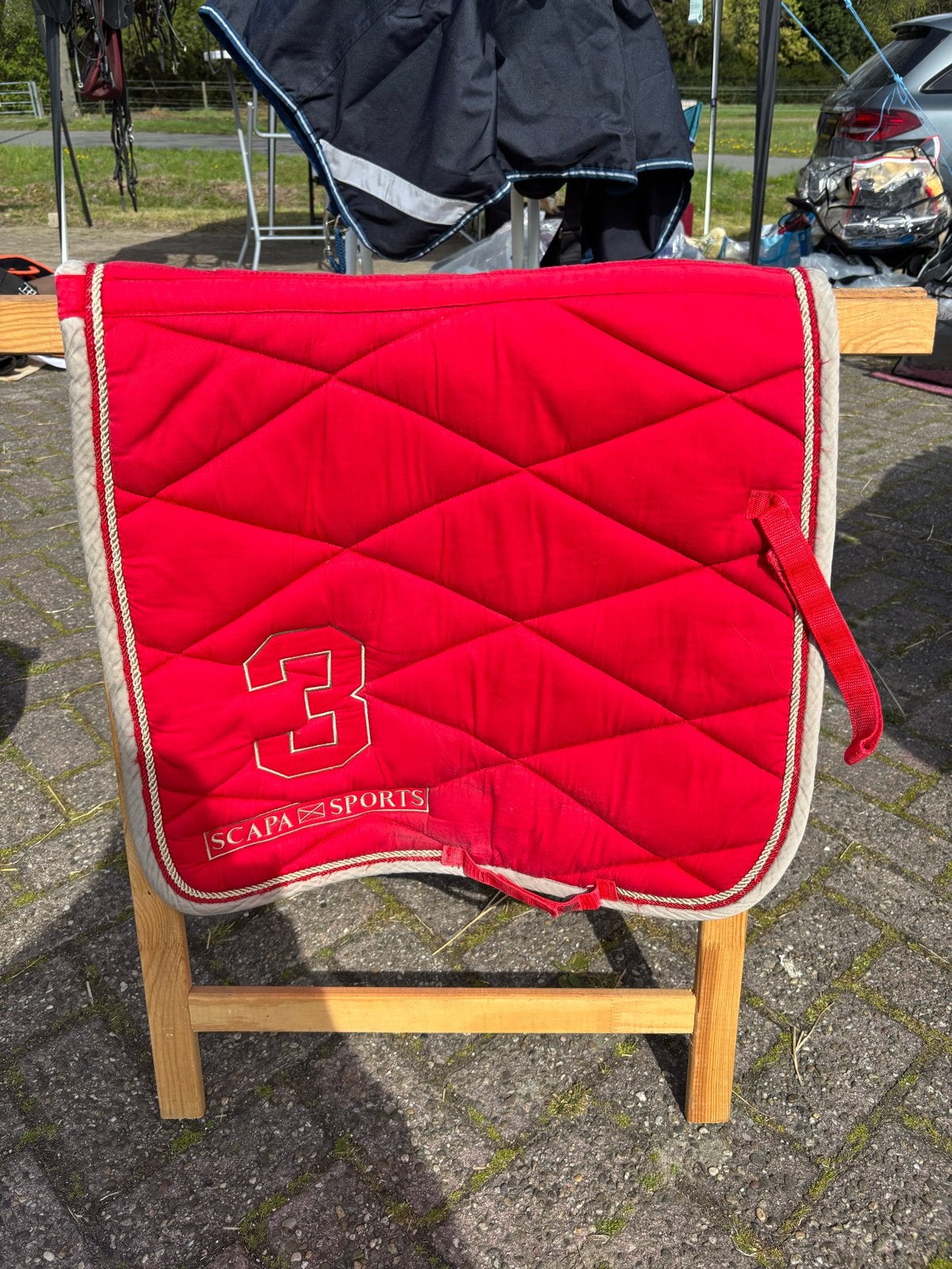 Scapa dressuurdekje, Ophalen of Verzenden, Rood, Dressuurdekje