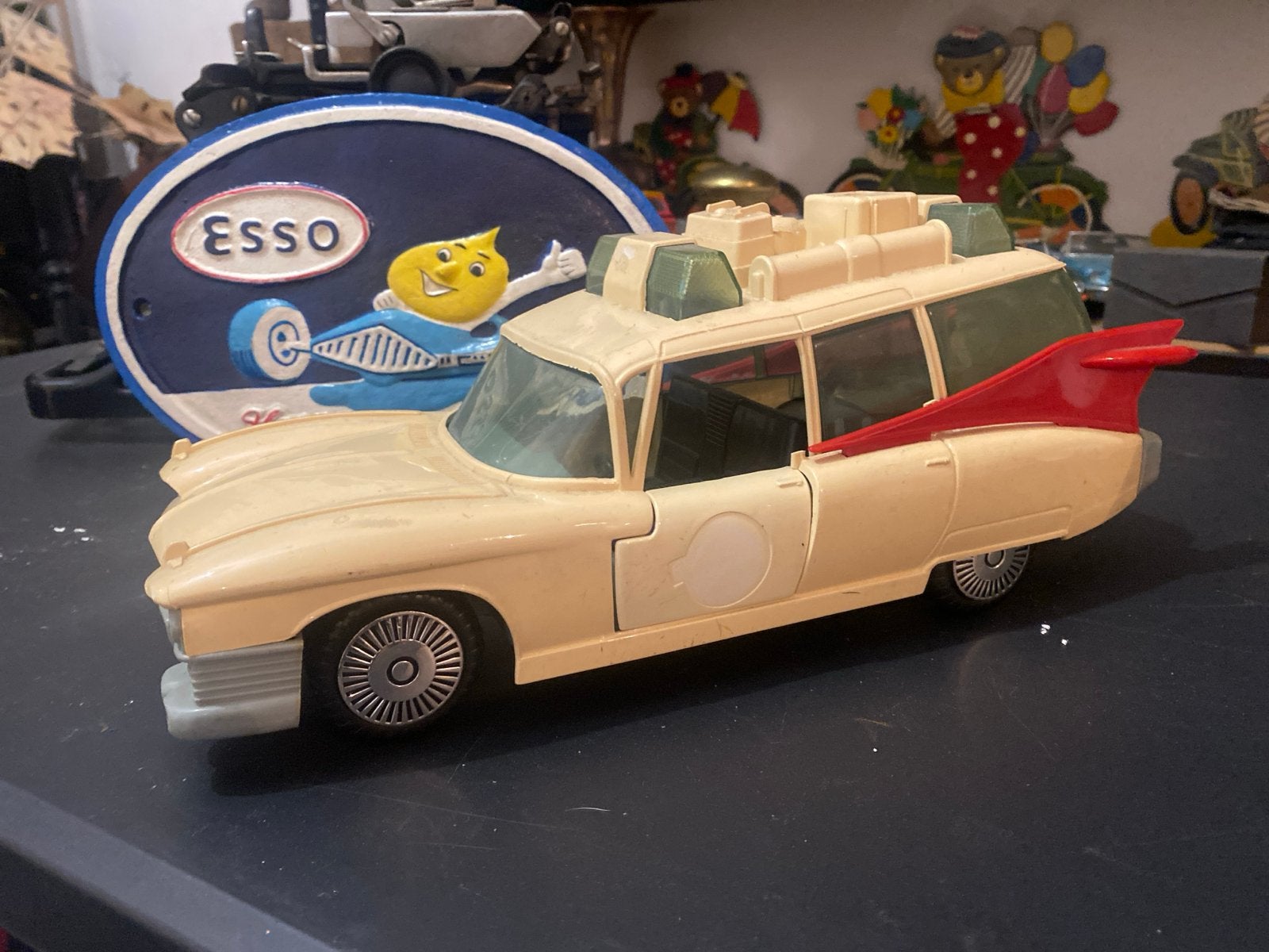 Vintage Ghostbusters Ecto-1 Speelgoedauto, Ophalen of Verzenden, Gebruikt