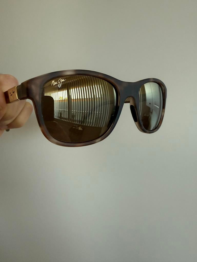 Maui Jim Zonnebril - Bruin/Beige Schildpadpatroon, Zonnebril, Bruin, Zo goed als nieuw, Ophalen