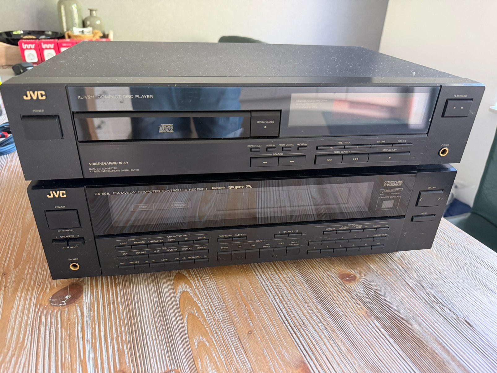 JVC Receiver  + CD player + Jamo speakers, Audio, Tv en Foto, Stereo-sets, Ophalen, JVC, Tuner of Radio, Losse componenten