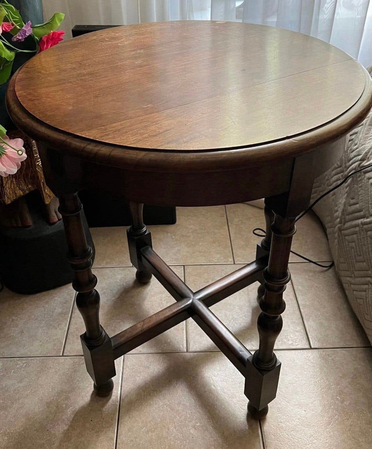 Bijzettafel eiken, Ophalen of Verzenden