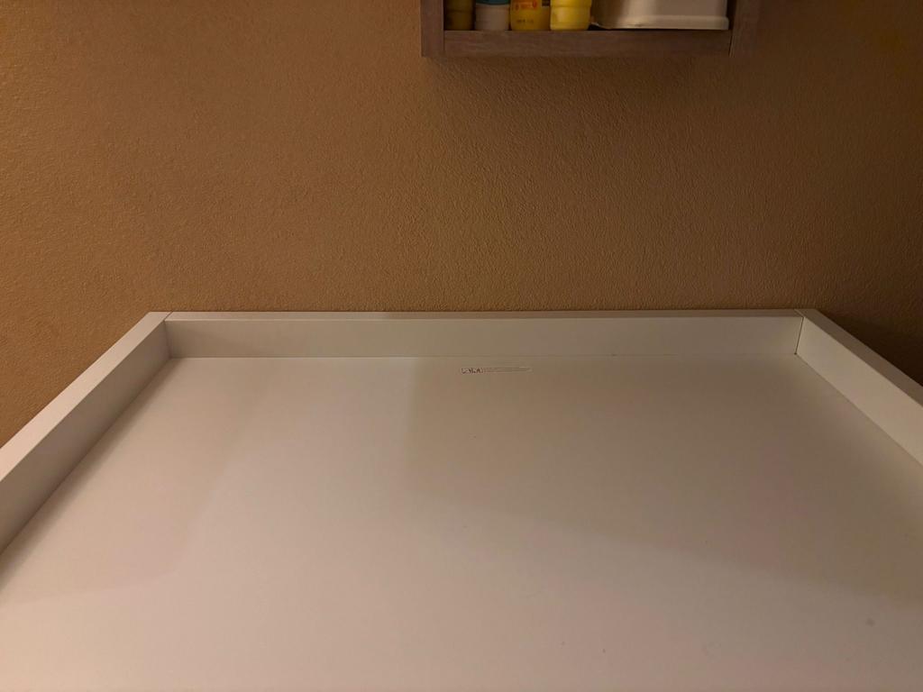 Kidsmill Noud bladvergroter wit voor commode, 50 tot 70 cm, Zo goed als nieuw, 75 tot 100 cm, Opstaande rand