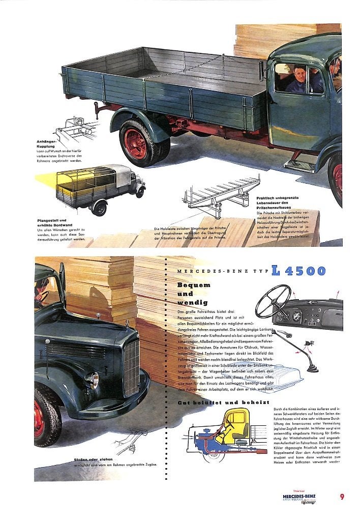 Mercedes-Benz Kipper-Prospekte 1950-1990, Verzenden, Nieuw, Michel Kaiser, Vrachtwagen
