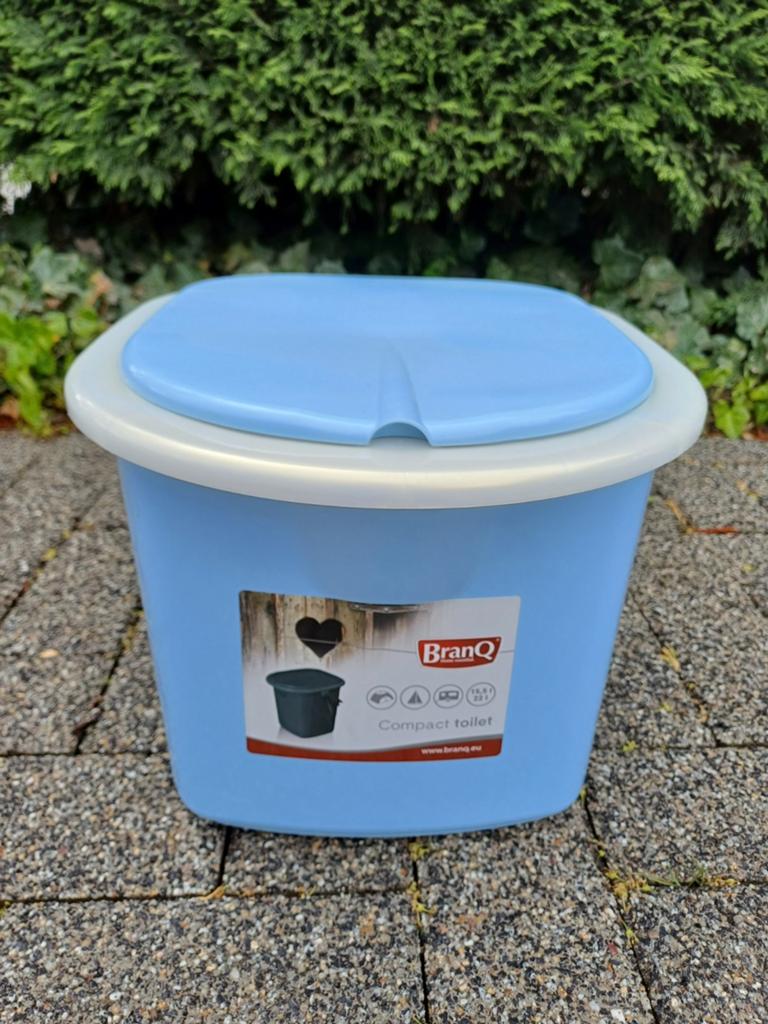 Draagbare toiletemmer voor bv camping, Ophalen, Nieuw