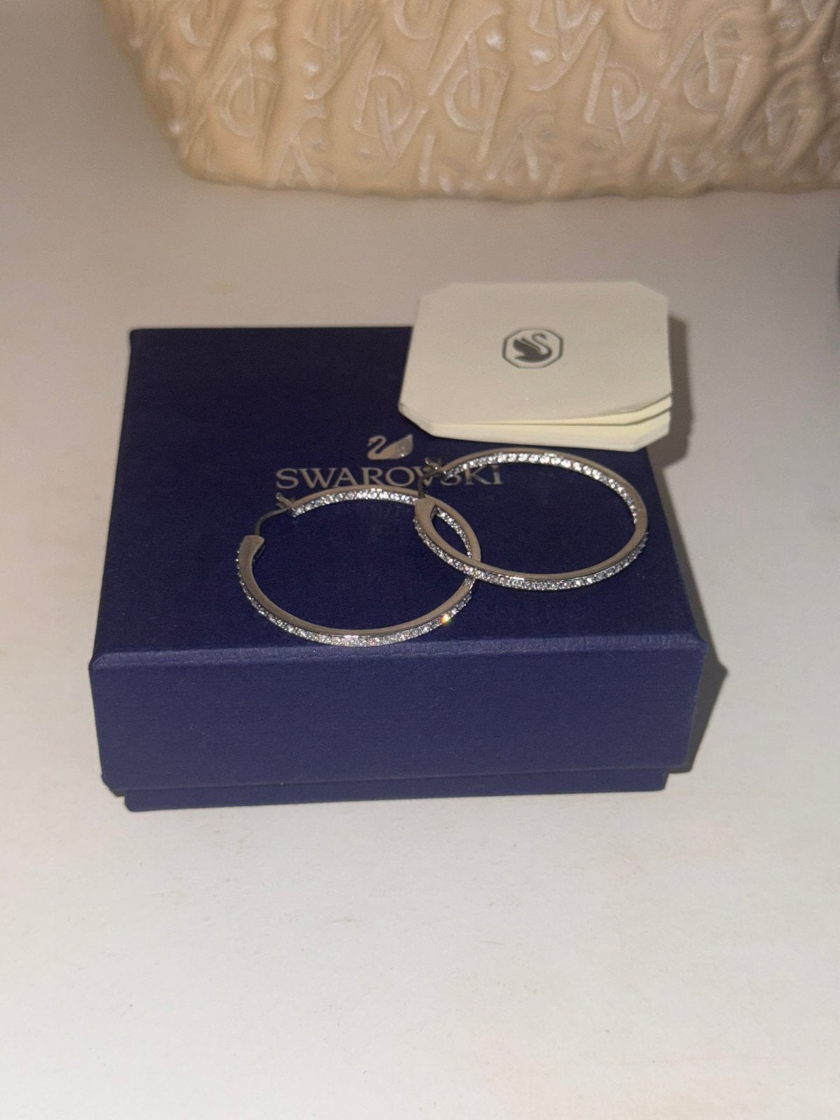Swarovski oorbellen, Ophalen, Zo goed als nieuw, Overige materialen