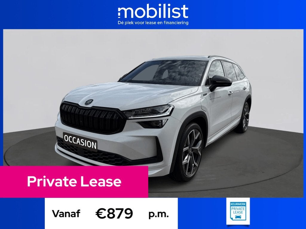 Skoda Kodiaq 1.5 TSI PHEV Sportline Business (bj 2026), 4 cilinders, Overige brandstoffen, Wit, Origineel Nederlands