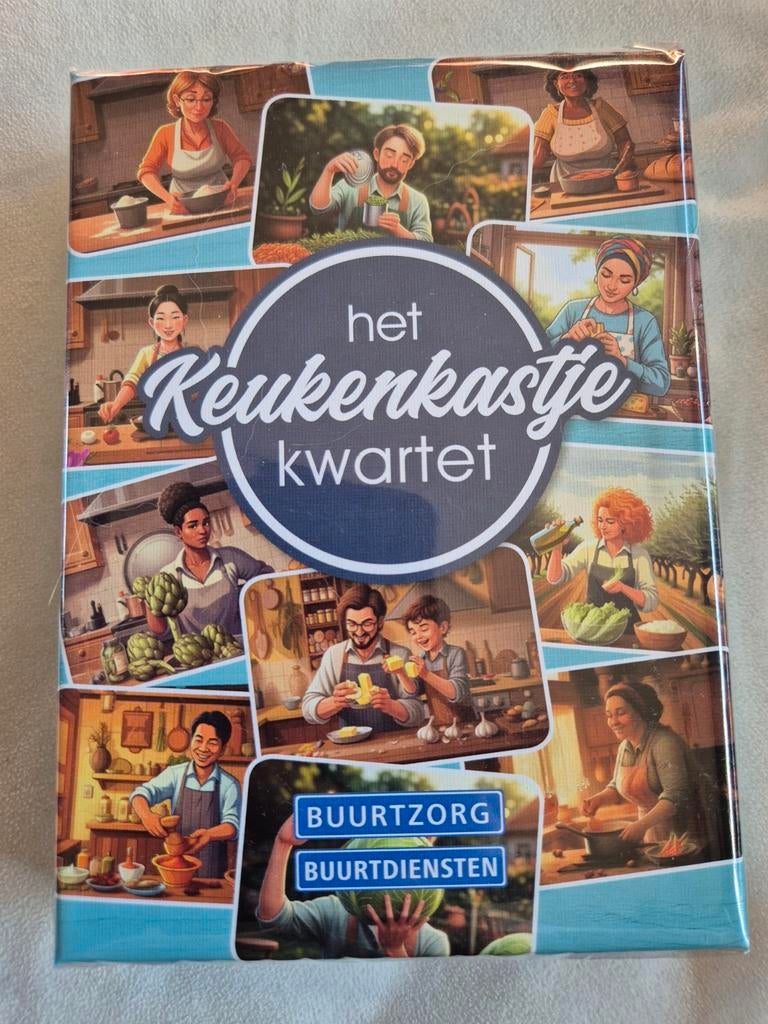 Het keukenkastje kwartet. Buurtdiensten. Buurtzorg, Ophalen, Nieuw