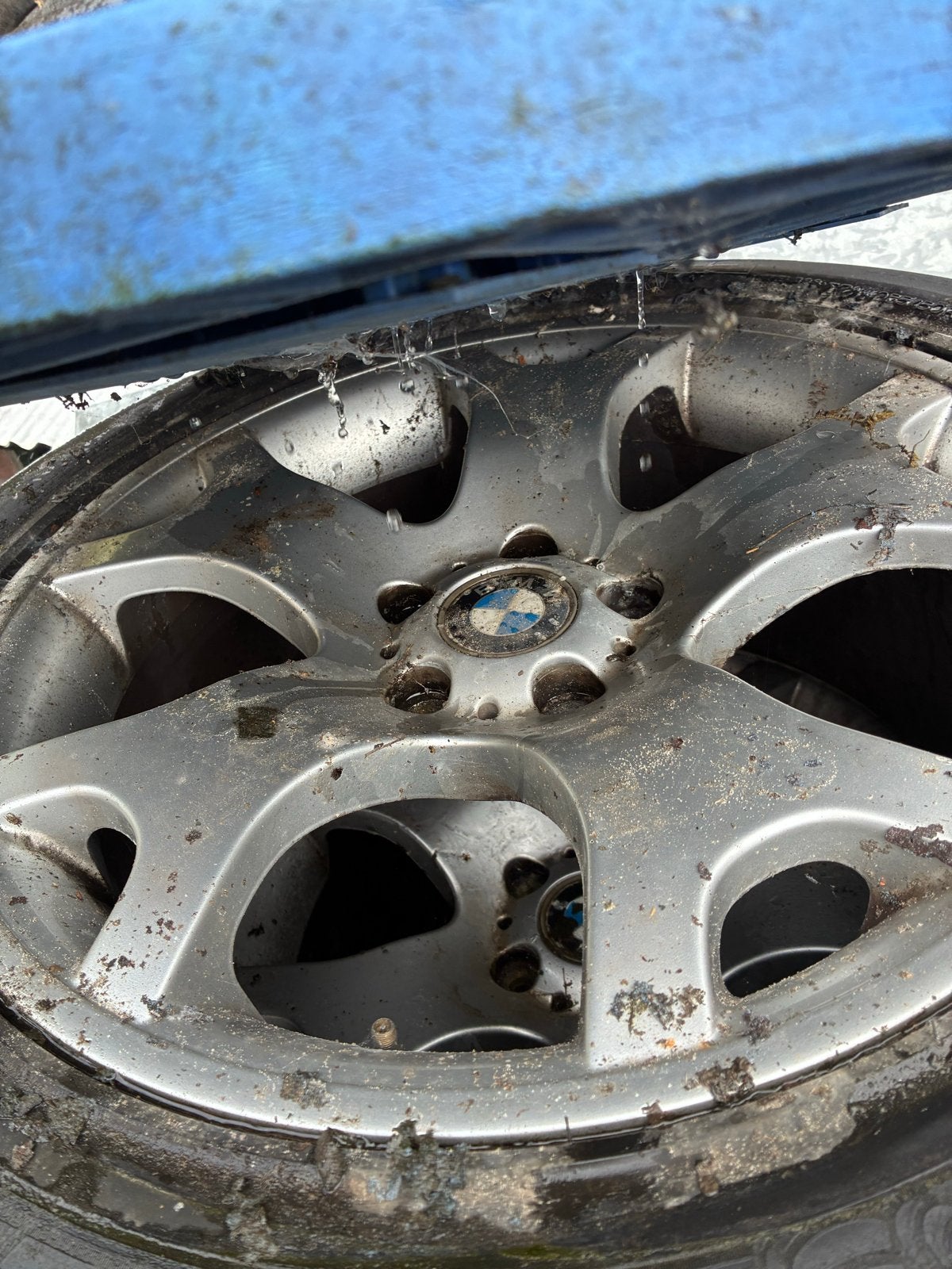 Breedset 19 inch BMW X5 E53 - 255/285 banden, Gebruikt, 285 mm, Banden en Velgen, Terreinwagen