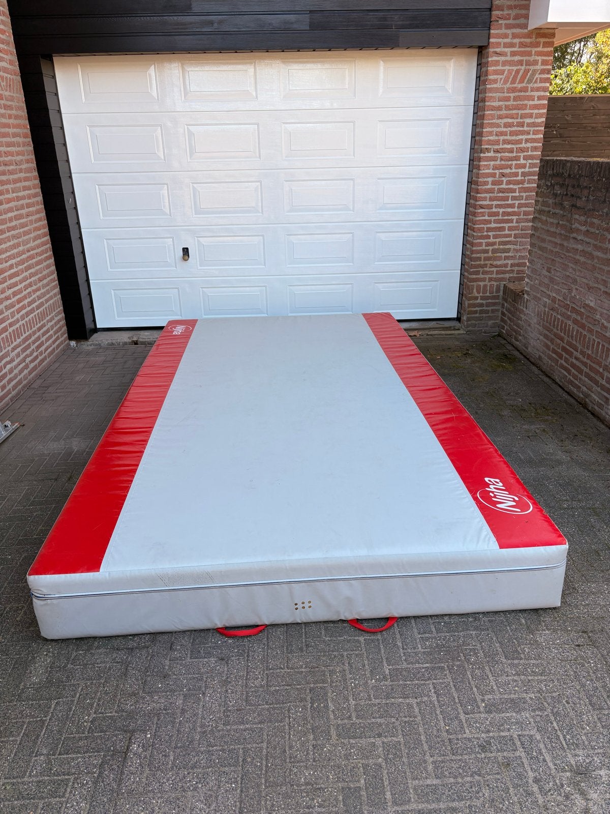Groot turnmatras/valmat van Nijha, Sport en Fitness, Ophalen of Verzenden, Gebruikt, Meerkleurig, Materiaal