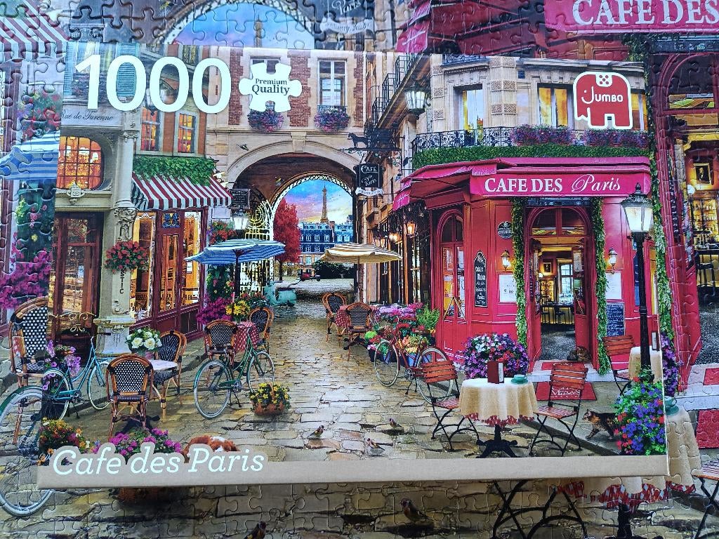 Straatje in Parijs, Ophalen, 500 t/m 1500 stukjes, Zo goed als nieuw, Legpuzzel