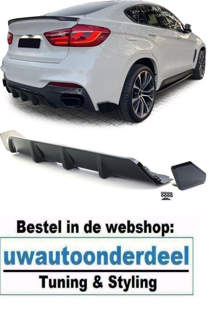 Achterbumper Diffuser Glans Zwart Voor Bmw X6 F16 M Pakket, Verzenden