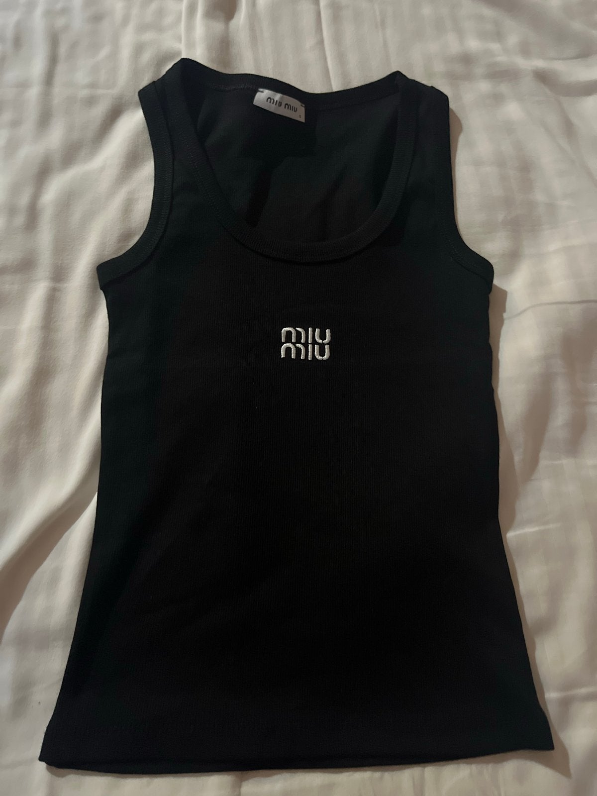 Miu Miu shirt, Verzenden, Zwart, Nieuw, Maat 36 (S)