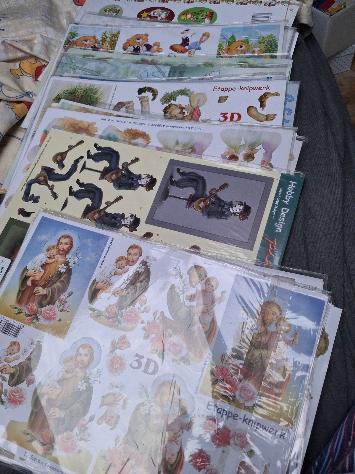 200 3D vellen, Hobby en Vrije tijd, Scrapbooking, Ophalen, Zo goed als nieuw, Papier of Karton, Overige merken