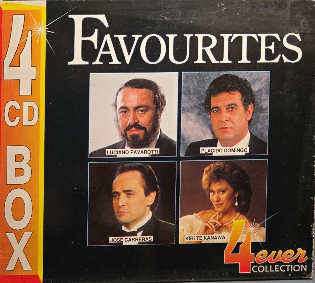 Favourites = 4cdBOX  Pavarotti,Kiri,Domingo,Carreras = 5,99, Ophalen of Verzenden, Classicisme, Zo goed als nieuw, Kamermuziek