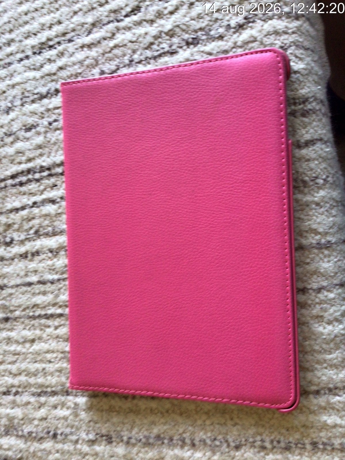 Roze iPad hoes - Zo goed als nieuw, Ophalen, Zo goed als nieuw, 10 inch, Bescherming voor- en achterkant