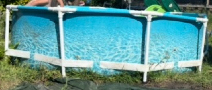 Frame voor opzetzwembad (zonder zwembad), Tuin en Terras, Zwembaden, Ophalen, Gebruikt, 200 tot 300 cm, 80 tot 120 cm