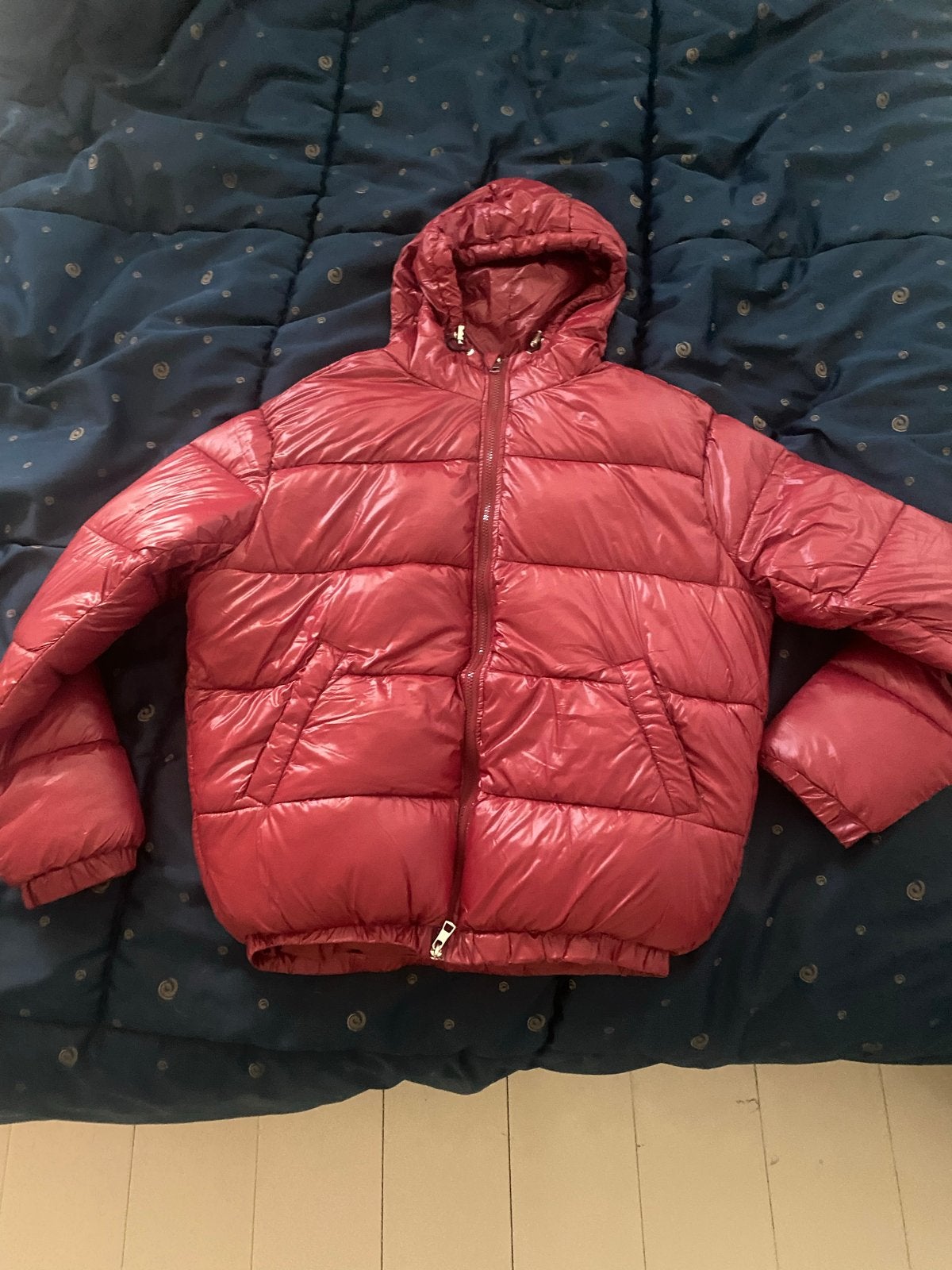 Nieuwe Puffer Jacket - Red Wine M, Kleding | Heren, Ophalen of Verzenden, Nieuw, Maat 48/50 (M), Rood