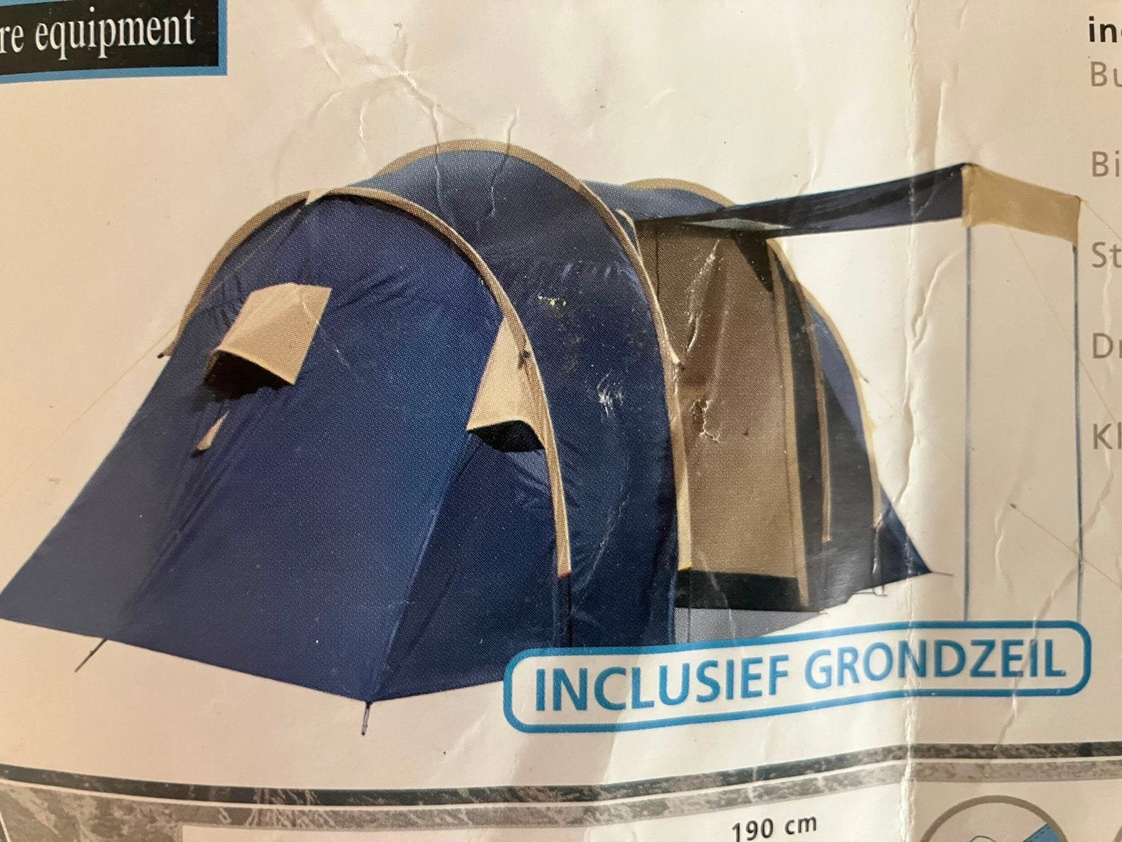Lugano 4 pers tent in goede staat, Ophalen