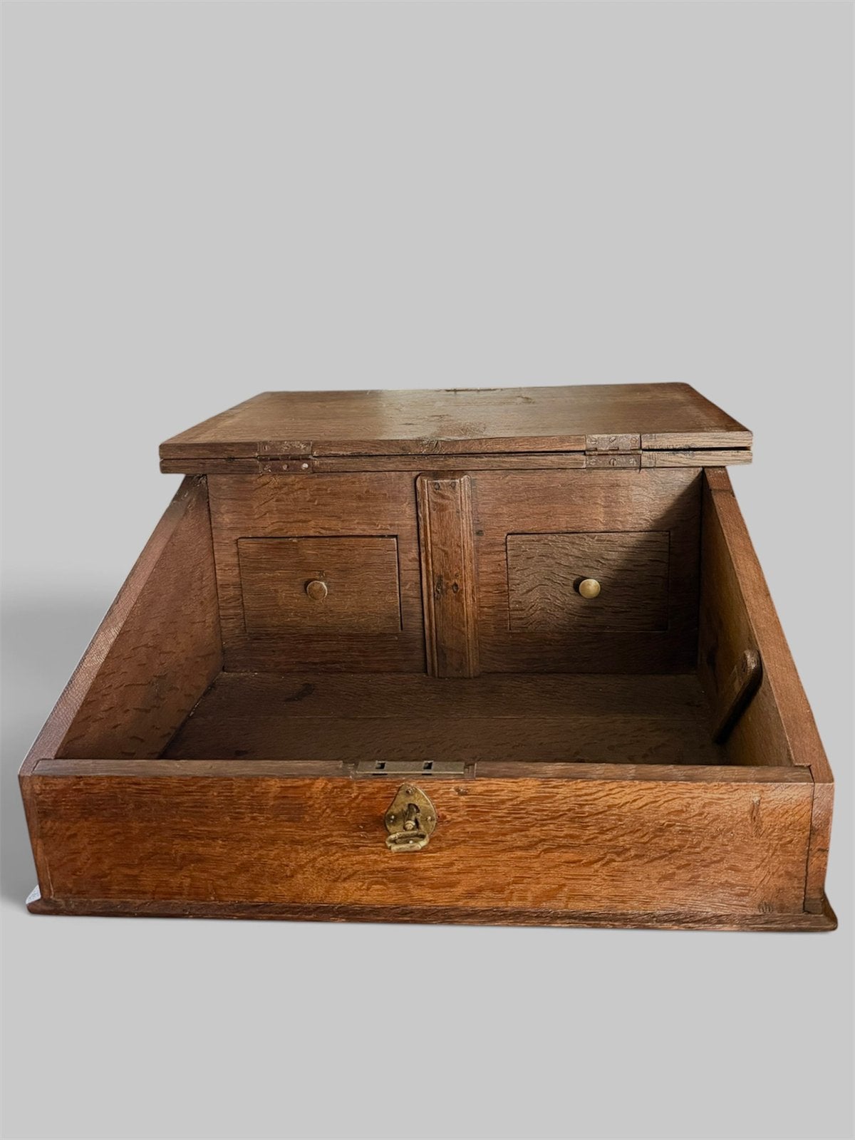 Antieke Engelse Bijbelbox , Eiken, 18e Eeuw, Antiek en Kunst, Ophalen