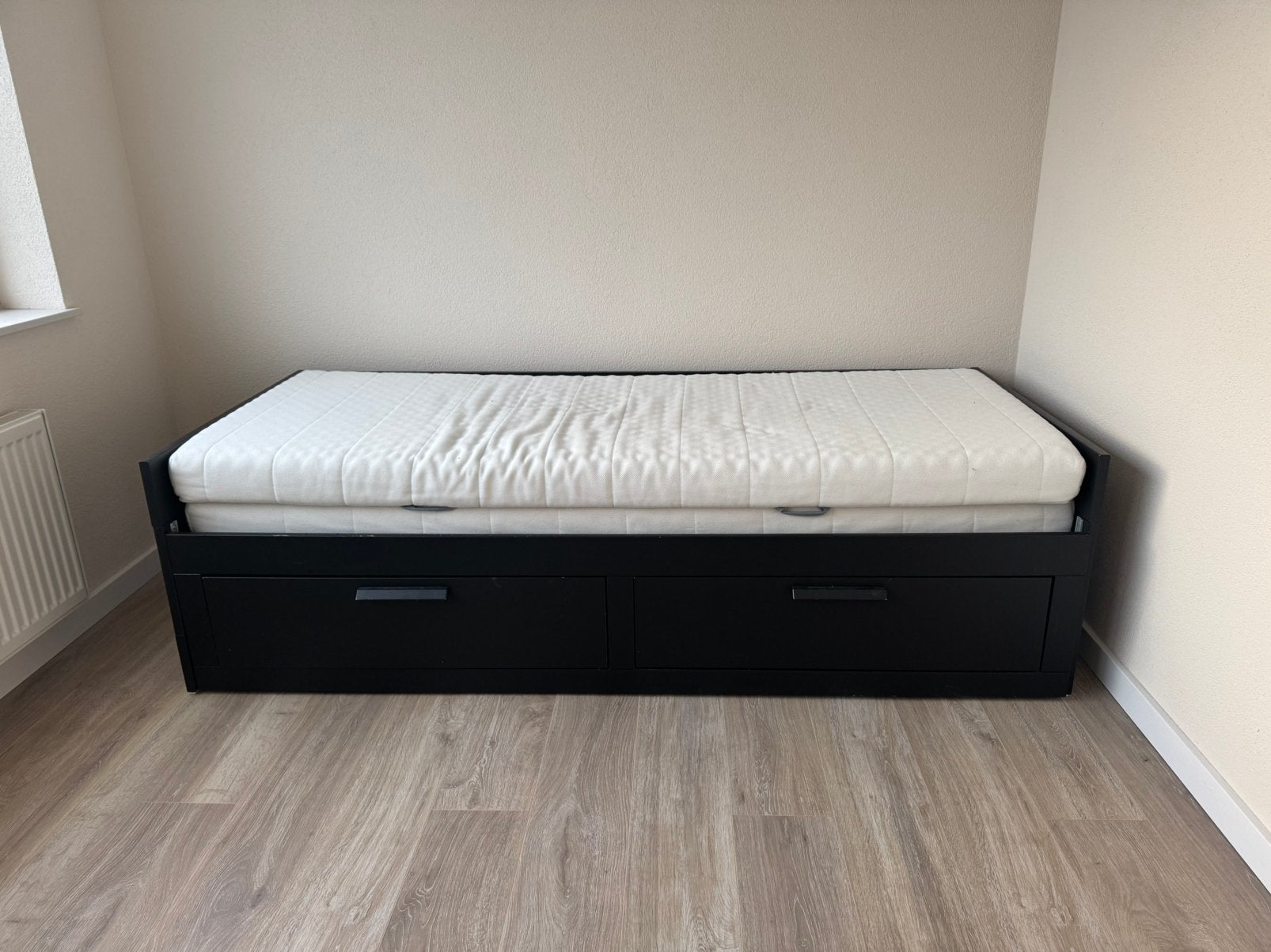 ikea bed 2 persoons, Ophalen, Gebruikt, Wit, Tweepersoons