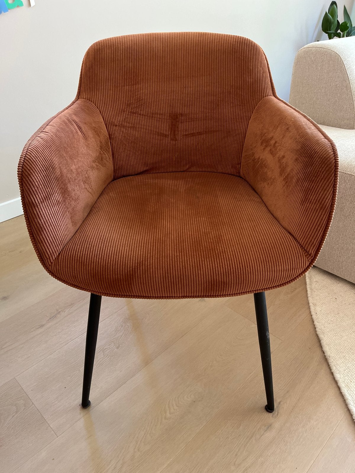 4x Comfortabele Ribstof Stoelen - Max 110 kg, Huis en Inrichting, Ophalen, Gebruikt, Overige kleuren, Vier