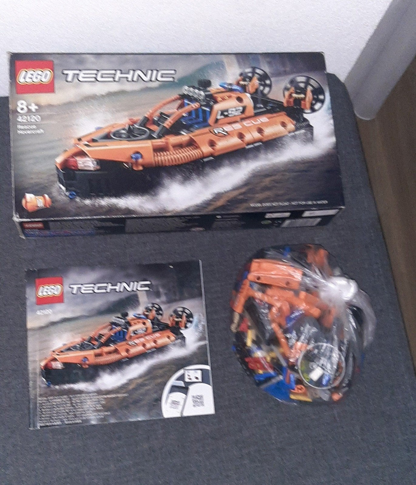 LEGO Technic Hovercraft 42120 - Compleet met doos en boekje, Ophalen of Verzenden, Zo goed als nieuw, Overige merken