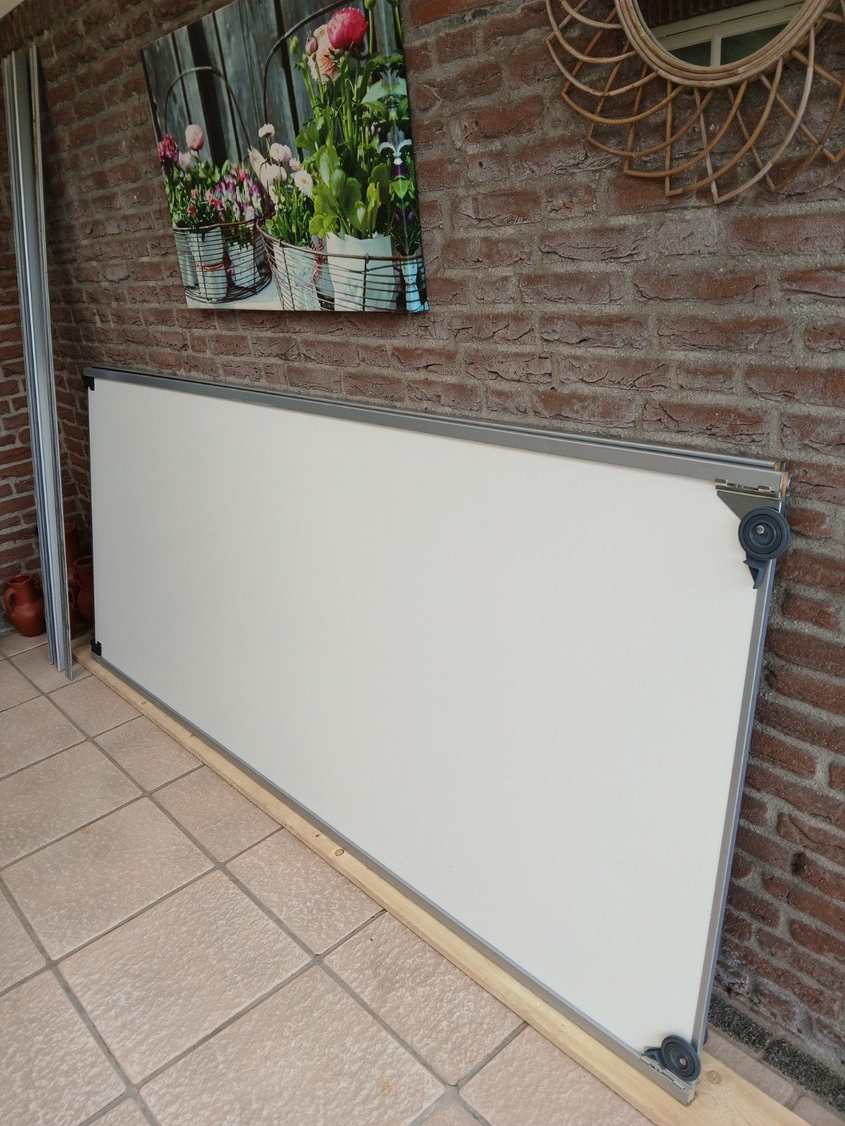 Schuifdeuren (2 panelen)., Doe-het-zelf en Verbouw, Ophalen, Binnendeur, Zo goed als nieuw, Schuifdeur