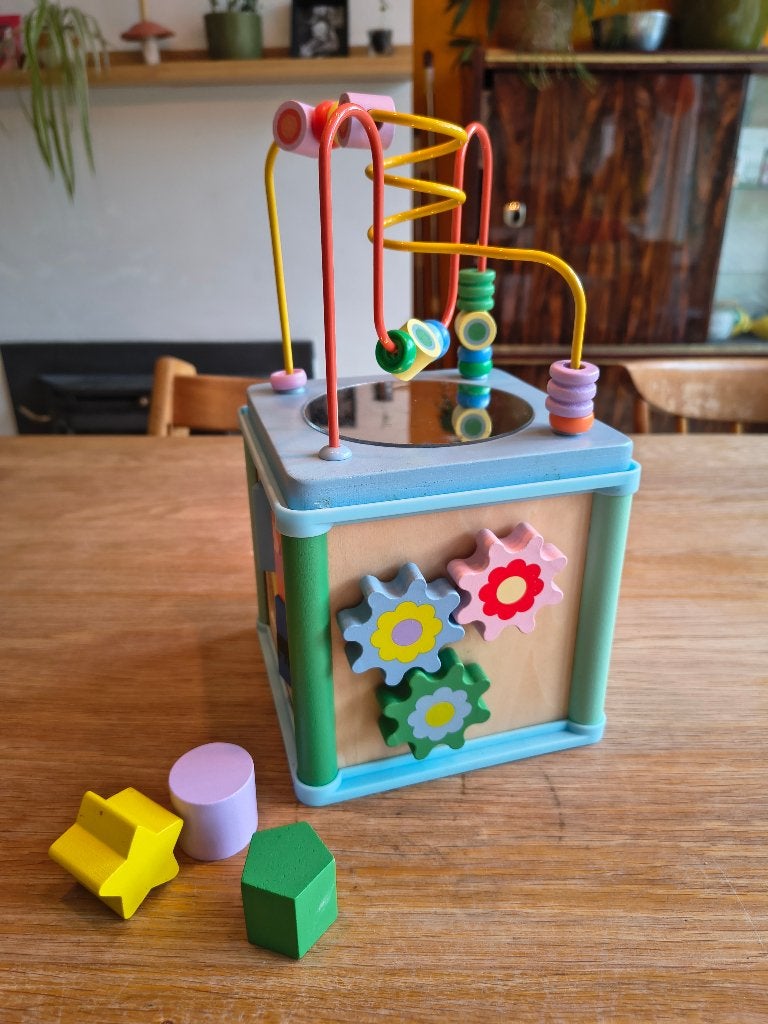 Houten activiteitenkubus van Hema, blokkendoos, Ophalen, Zo goed als nieuw, Overige typen