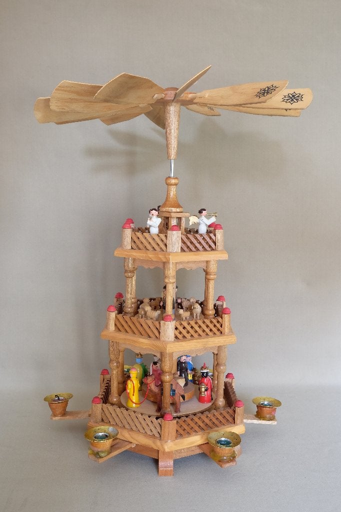 Houten kerst piramide, Ophalen of Verzenden, Gebruikt