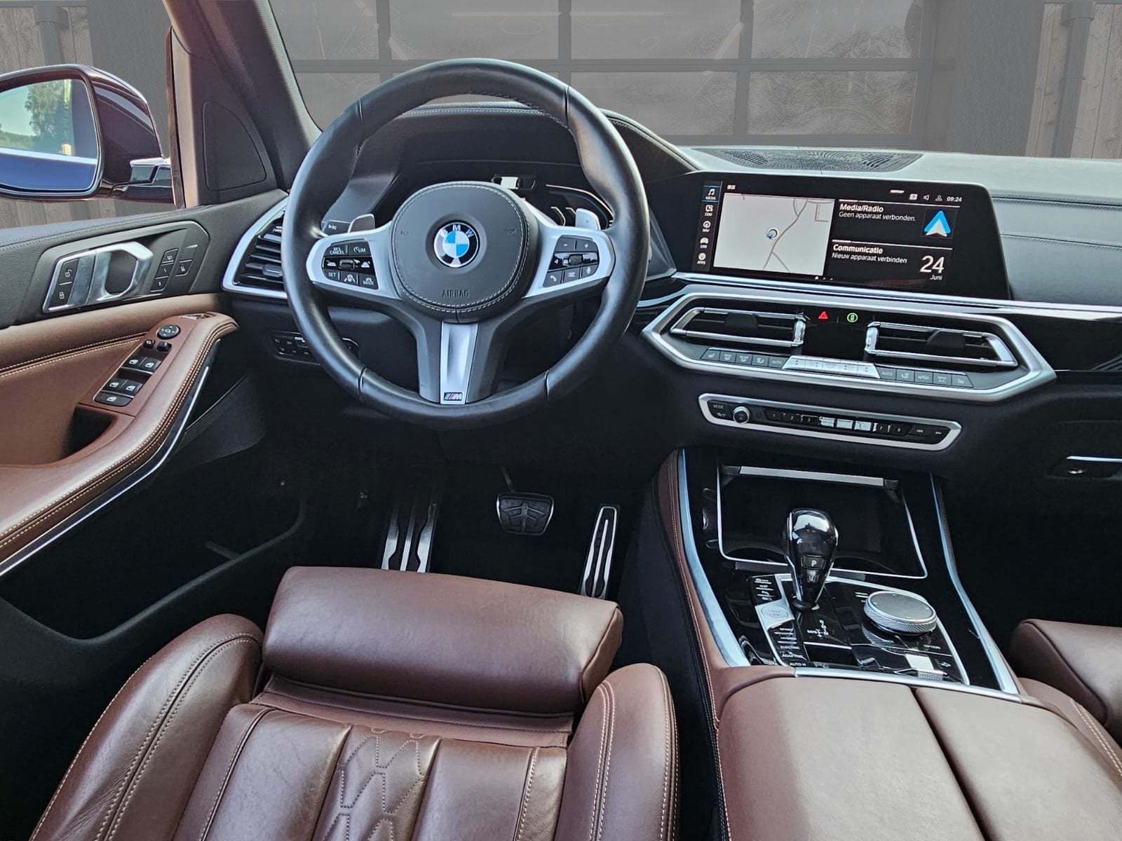 BMW X5 xDrive45e High Executive M-Sport | Luchtvering | Elek, Auto's, BMW, Gebruikt, 398 pk, Met garantie (alle), Blauw