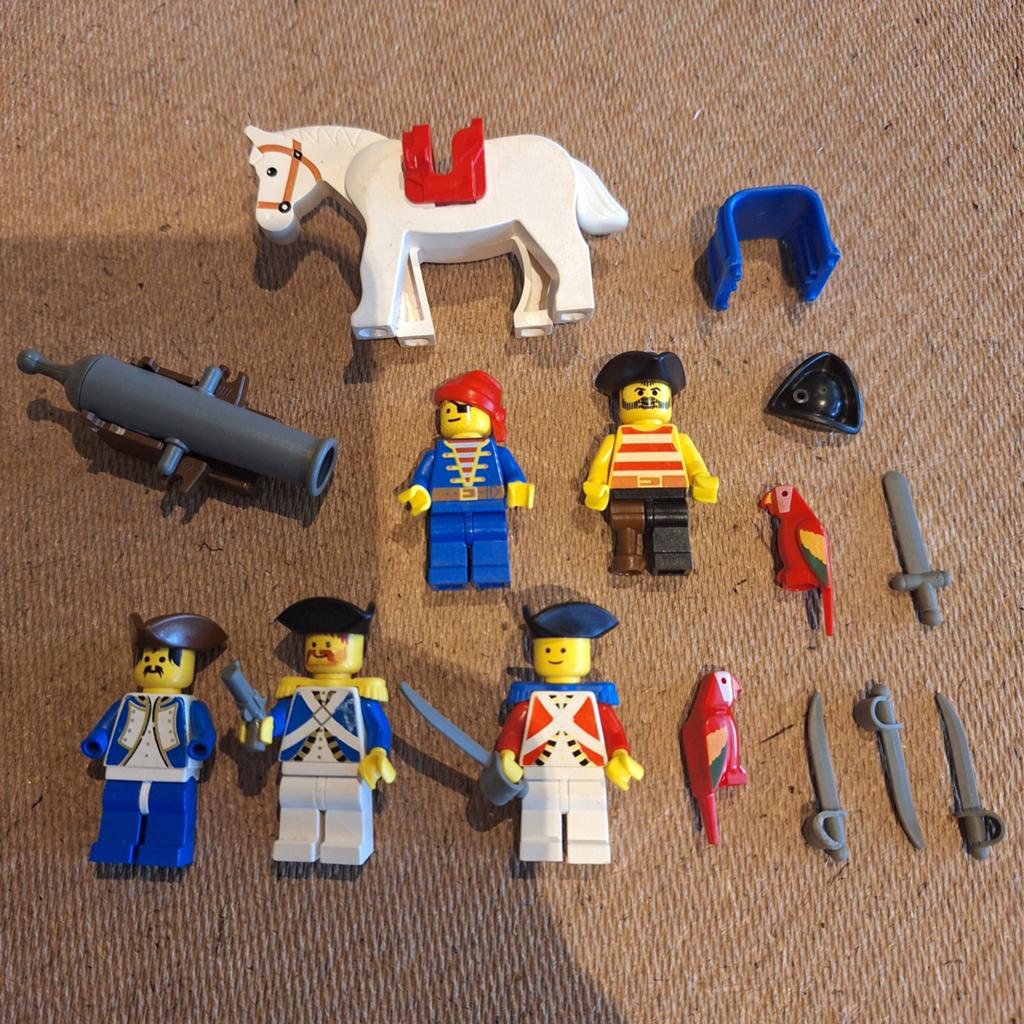 Vintage LEGO Piraten serie jaren '90, Gebruikt, Lego, Inclusief minifiguren, Losse stenen