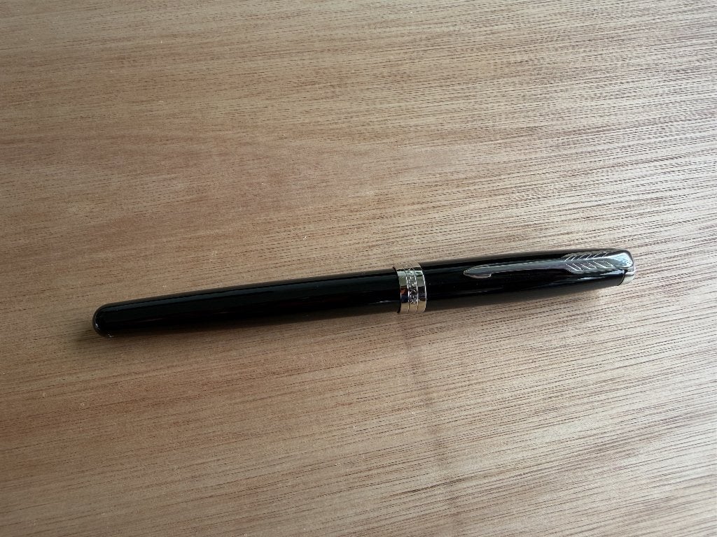 Parker Sonnet Rollerball Black Lacquer CT, Verzamelen, Ophalen of Verzenden, Zo goed als nieuw, Balpen, Parker
