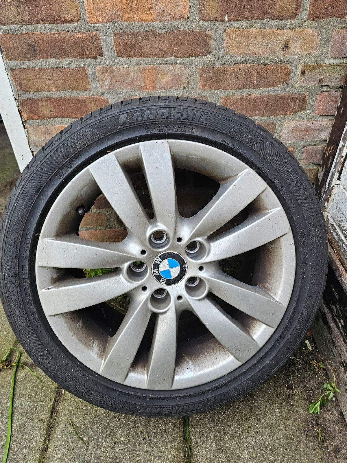 BMW velgen met Landsail zomerbanden - 255/40R17, Ophalen, Gebruikt, 255 mm, Banden en Velgen