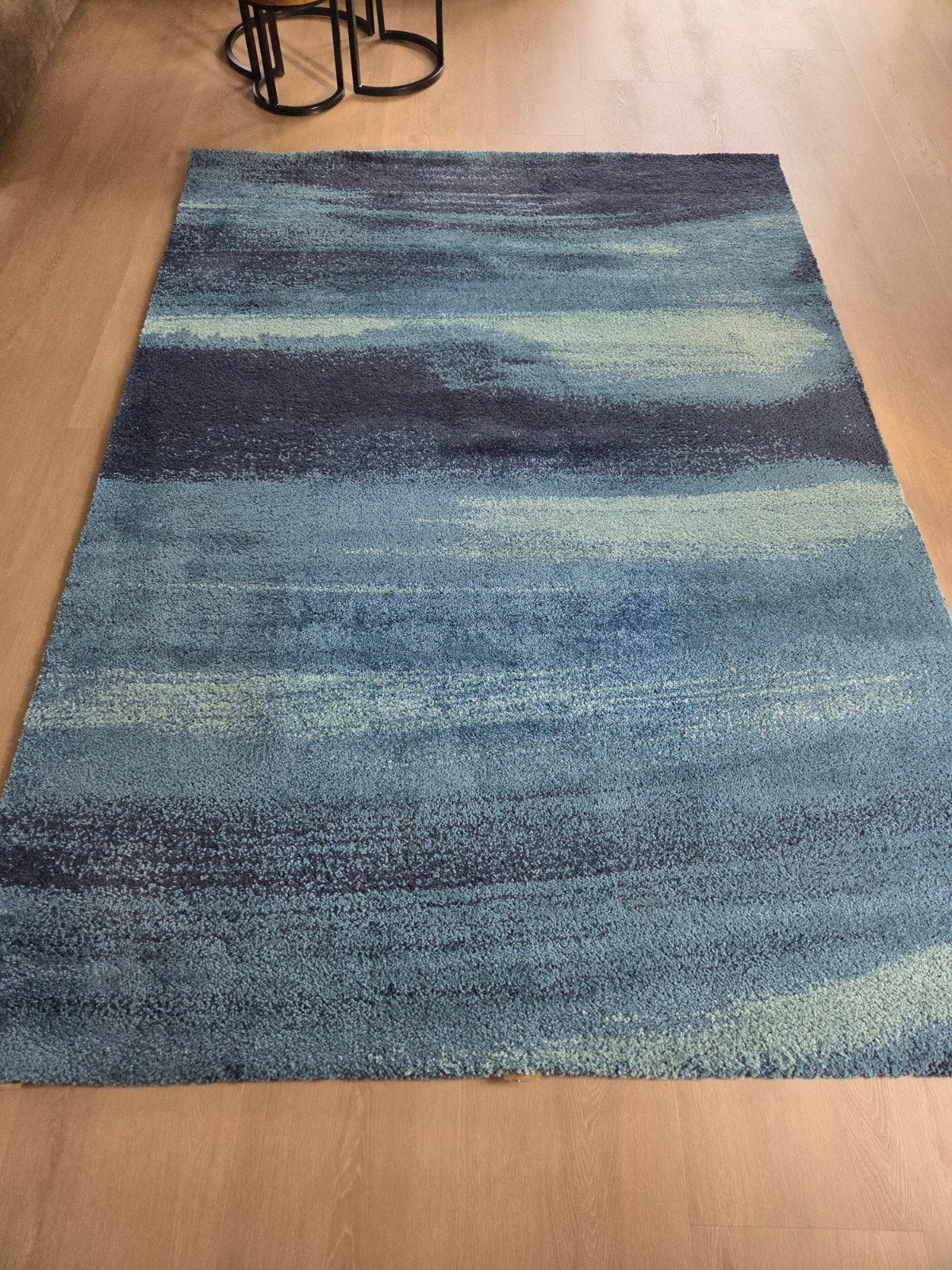 IKEA SÖNDERÖD Vloerkleed - Blauw/Groen (170x240 cm), Ophalen, 150 tot 200 cm, 200 cm of meer, Zo goed als nieuw